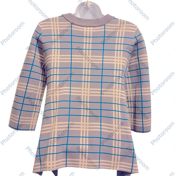 OSOS Plaid sweater new without tag - Picture 2 of 10
